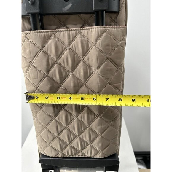 ADRIENNE VITTADINI ROLLING DUFFLEL Bag Color “Taupe” NWT Msrp $385 - Picture 9 of 13